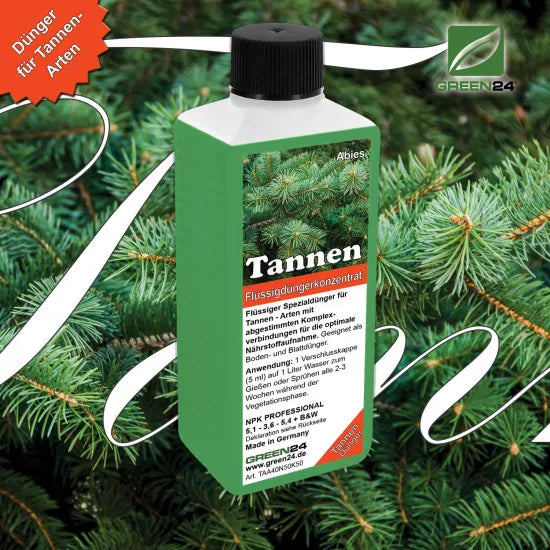Tannen-Dünger – Abies Edel-Tanne, Nordmann-Tanne, Korea-Tanne Flüssigdünger 250ml – Produkt und Anwendung