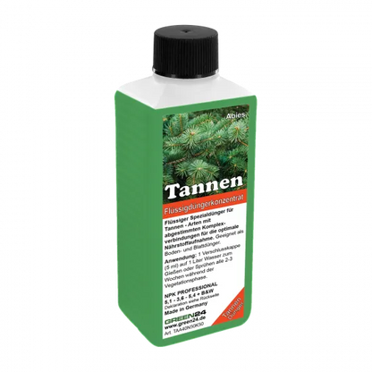 Tannen-Dünger – Abies Edel-Tanne, Nordmann-Tanne, Korea-Tanne Flüssigdünger 250ml – Produktansicht