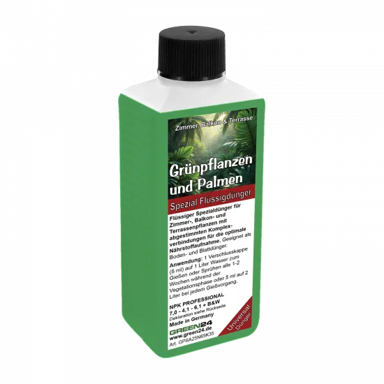 Spezial-Grünpflanzen & Palmendünger Pro – 250 ml – Produktansicht
