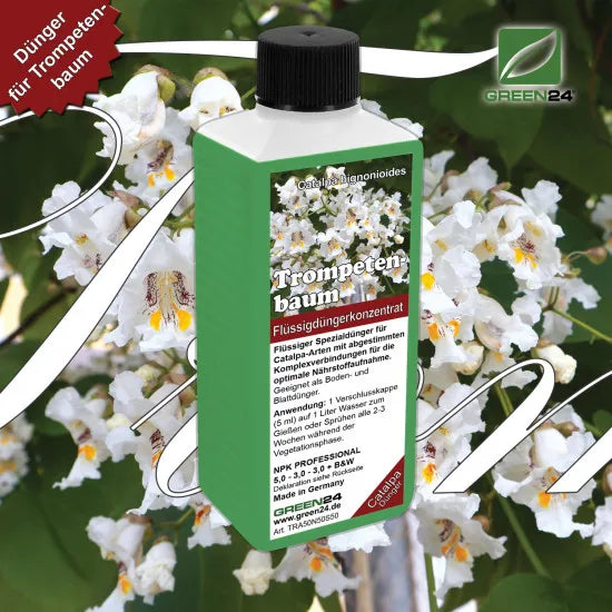 Trompetenbaum-Dünger 250 ml Catalpa bignonioides NPK Flüssigdünger für gesunden Wuchs und Blütenpracht – Produkt und Anwendung