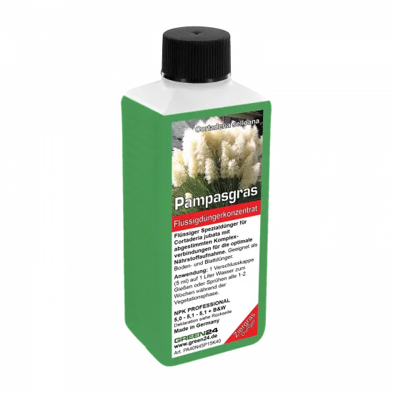 Pampasgras-Dünger NPK Cortaderia selloana Flüssigdünger 250ml für schnelles und starkes Wachstum – Produktansicht