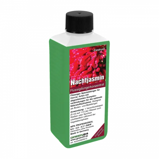 Nachtjasmin-Dünger – Cestrum NPK Flüssigdünger für Hammersträucher 250 ml – Produktansicht