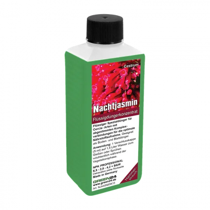 Nachtjasmin-Dünger – Cestrum NPK Flüssigdünger für Hammersträucher 250 ml – Produktansicht
