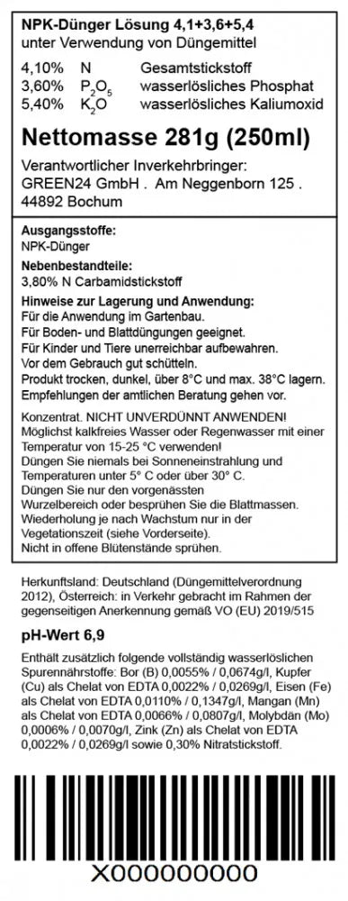 Reverse declaration of Hosta Fertiliser