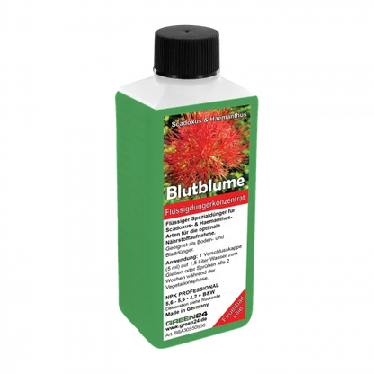 Blutblumen-Dünger – 250 ml – Produktansicht