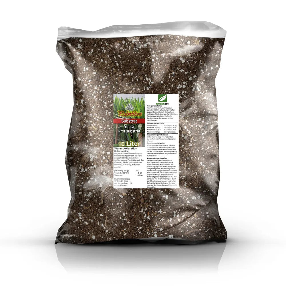 GREEN24 Yucca-Erde · Originalbeutel 10 Liter mit Deklaration