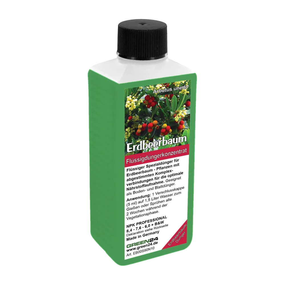 GREEN24 Erdbeerbaum-Dünger 250 ml – freigestellte Produktansicht