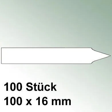 Originalabbildung eines Stecketiketts mit100×16mm und100Stück