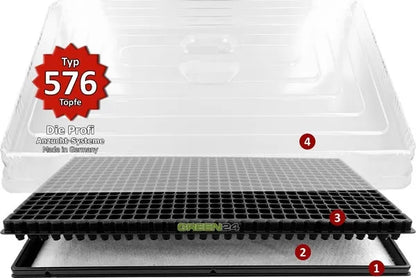 Hydroponik 576 – Anzuchthaus mit 576 Zellen – Originalansicht