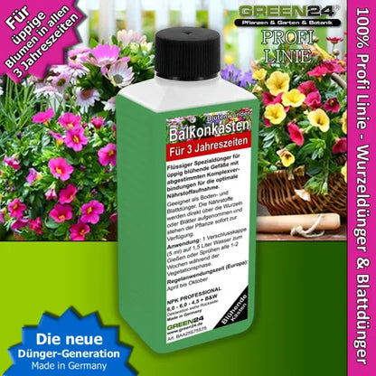 Balkonkasten-Dünger 250 ml vor Balkonblumen