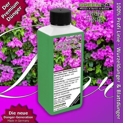 Bougainvillea- und Mirabilis-Dünger 250 ml vor Blüten
