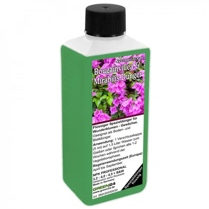 Bougainvillea- und Mirabilis-Dünger 250 ml – GREEN24 Flasche