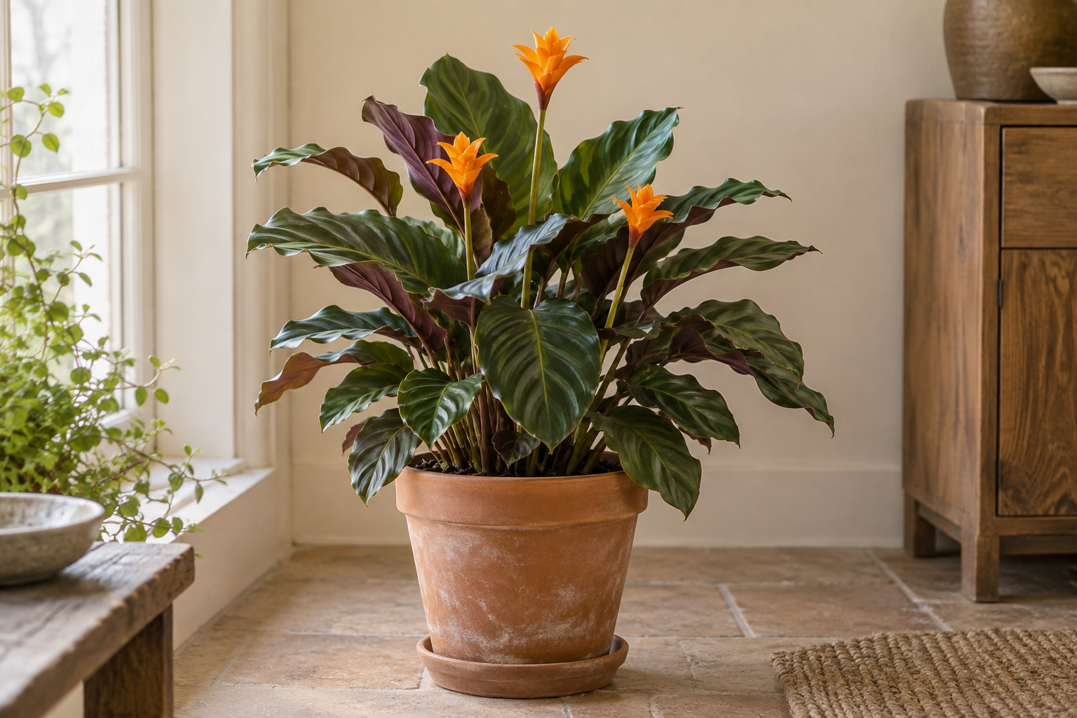 Calathea fertiliser plant portrait