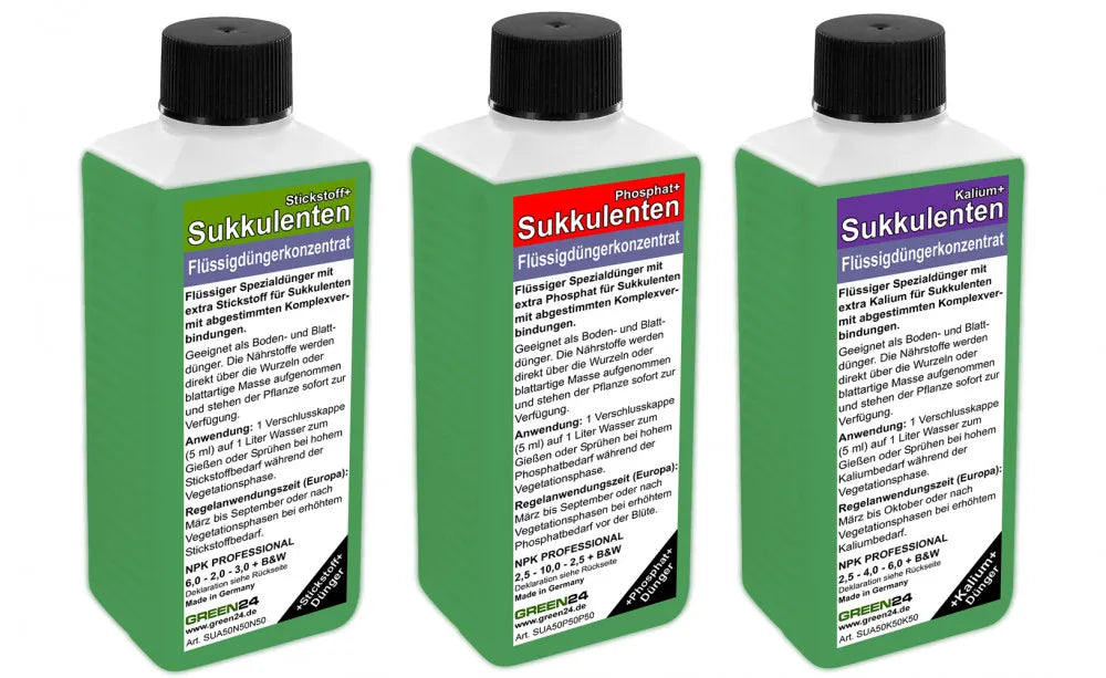 Kakteengarten · 3er-Düngerset – Originalflaschen