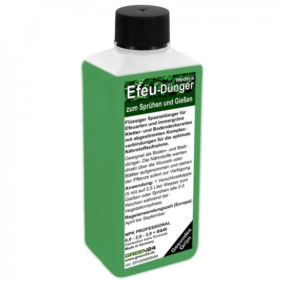 Efeu- und Euonymus-Dünger 250 ml – GREEN24 Flasche