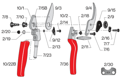 FELCO 10 – Original-Ersatzteilübersicht mit Teilenummern