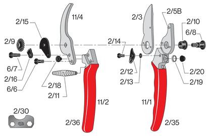 FELCO 11 – Original-Ersatzteilübersicht mit Teilenummern
