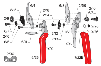 FELCO 12 – Original-Ersatzteilübersicht mit Teilenummern