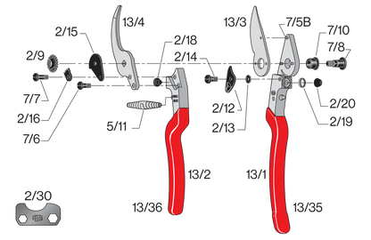 FELCO 13 – Original-Ersatzteilübersicht mit Teilenummern