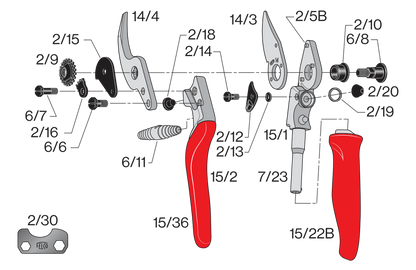 FELCO 15 – Original-Ersatzteilübersicht mit Teilenummern