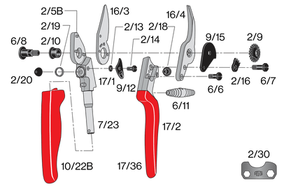 FELCO 17 – Original-Ersatzteilübersicht mit Teilenummern