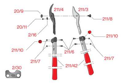 FELCO 211-60 – Original-Ersatzteilübersicht mit Teilenummern