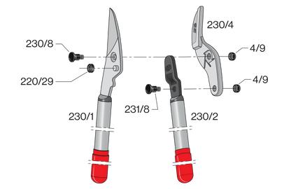 FELCO 230 – Original-Ersatzteilübersicht mit Teilenummern