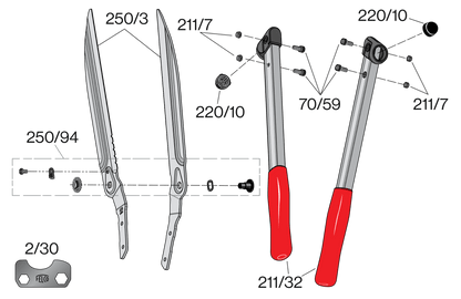 FELCO 250-63 – Original-Ersatzteilübersicht mit Teilenummern