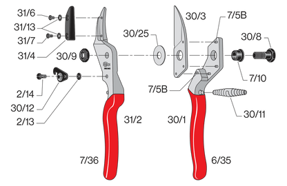 FELCO 31 – Original-Ersatzteilübersicht mit Teilenummern