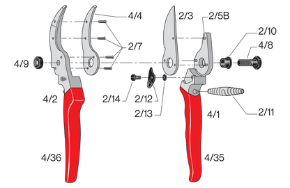 FELCO 4 – Original-Ersatzteilübersicht mit Teilenummern
