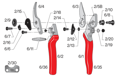 FELCO 6 – Original-Ersatzteilübersicht mit Teilenummern
