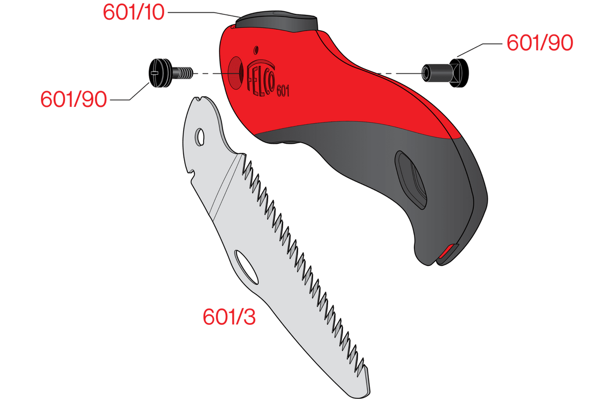 FELCO 601 – Original-Ersatzteilübersicht mit Teilenummern