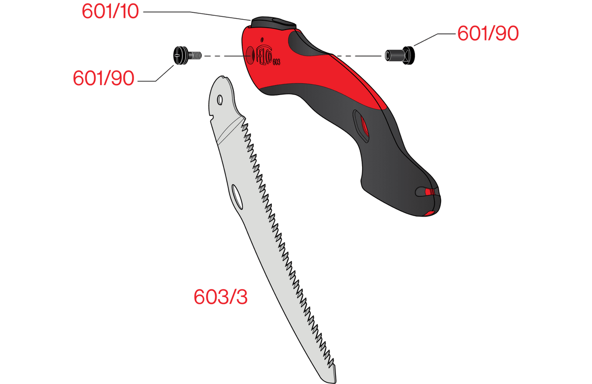 FELCO 603 – Original-Ersatzteilübersicht mit Teilenummern