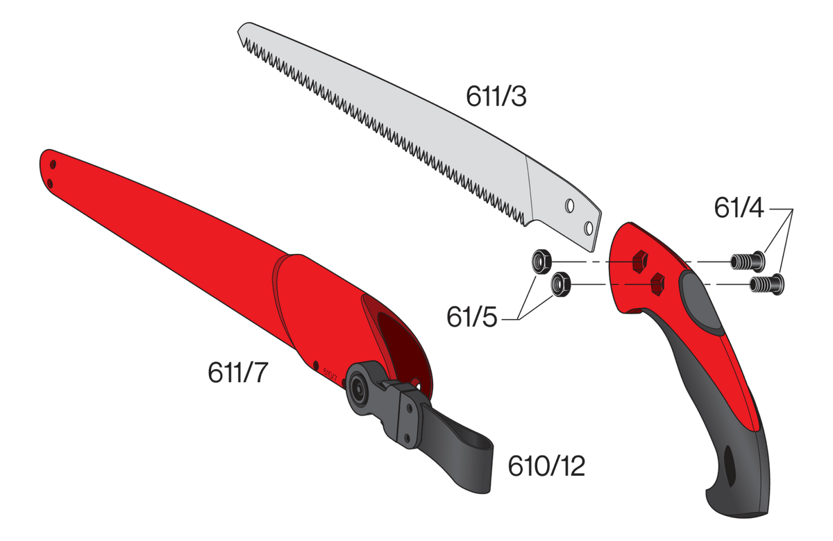 FELCO 611 – Original-Ersatzteilübersicht mit Teilenummern