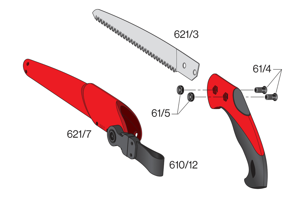 FELCO 621 – Original-Ersatzteilübersicht mit Teilenummern