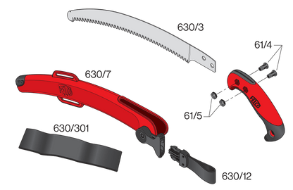 FELCO 630 – Original-Ersatzteilübersicht mit Teilenummern