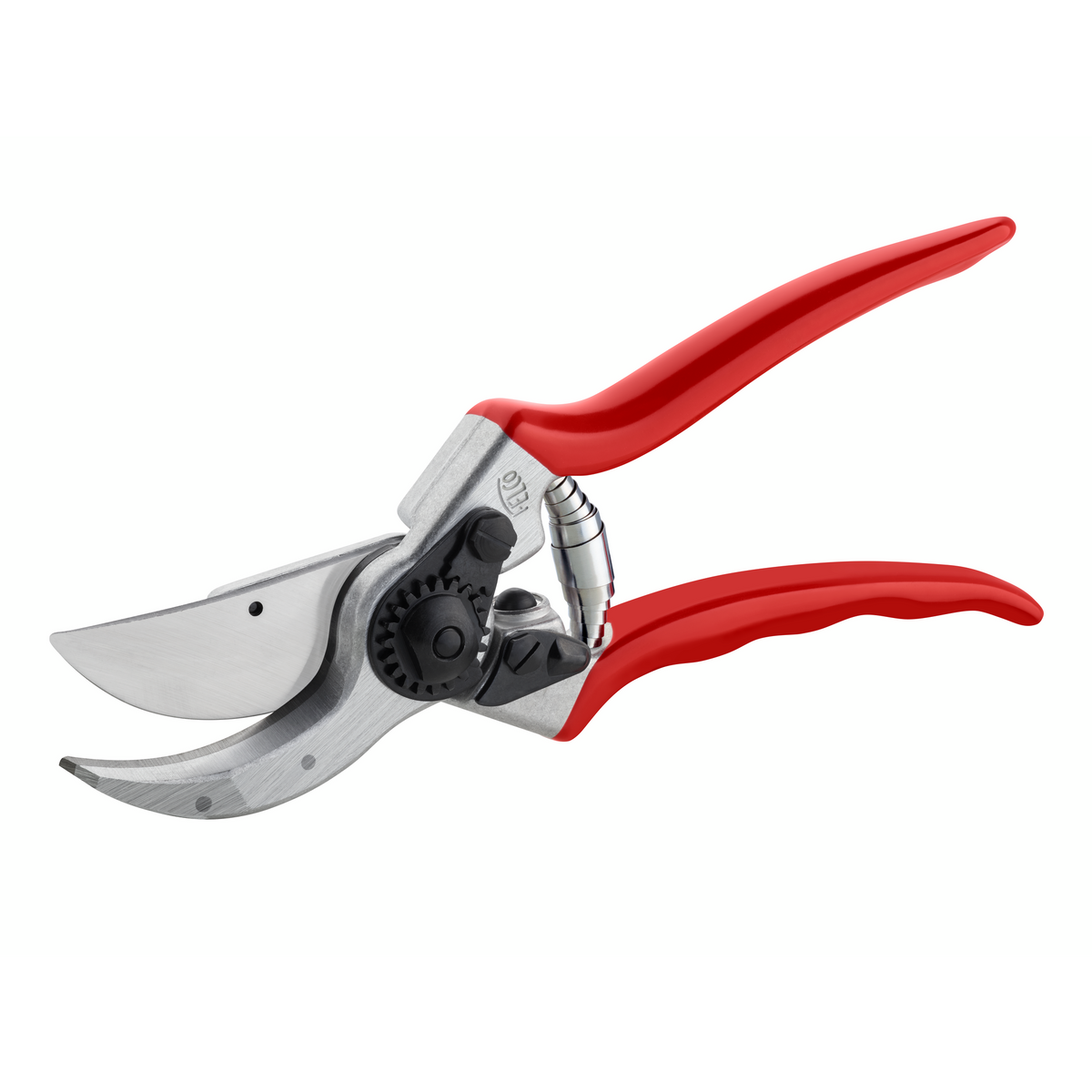 Geöffnete FELCO 2 mit Klinge, Gegenklinge und Feder