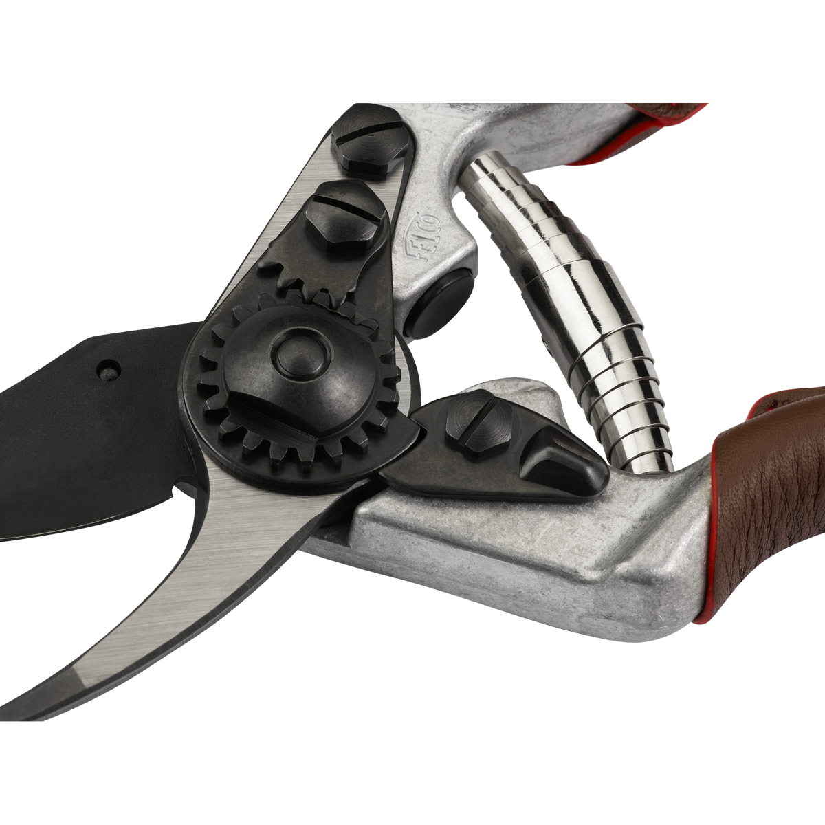 FELCO 6 Elite Bypass-Gartenschere mit Ledergriffen, Größe M – Originalansicht