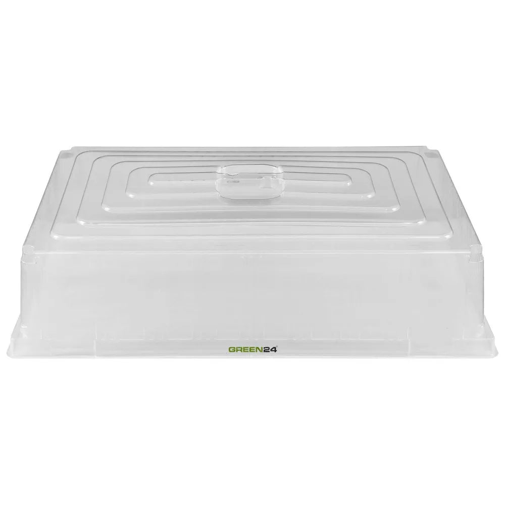 Hohe transparente G24-Abdeckhaube 8440 mit flachem Dach