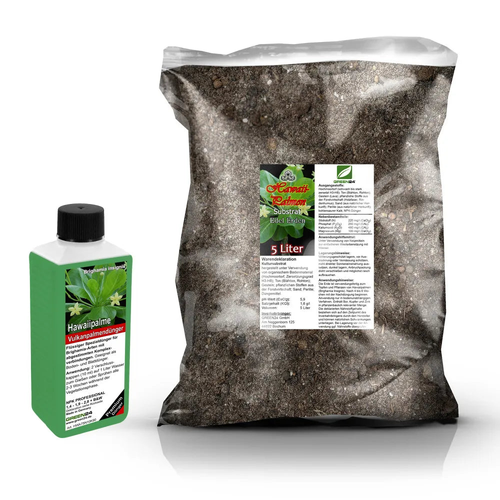 Original Hawaiian palm set: 5 l compost and 250 ml fertiliser