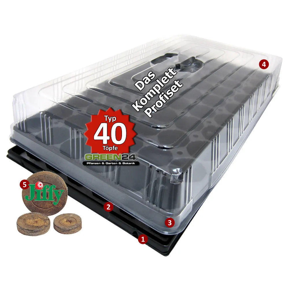 Hydroponik 40 Plus – original view with included Jiffy pellets