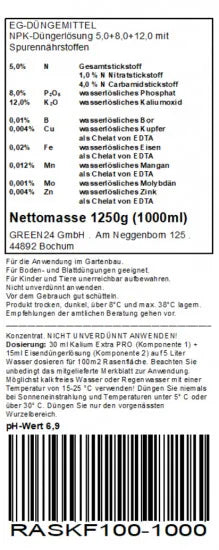 Kalium-Rasendünger 1 Liter – Produktinformationen