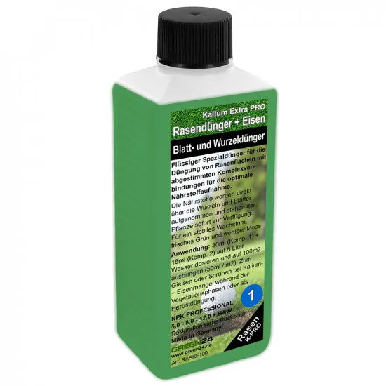 Kalium-Rasendünger Nachfüllpack 250 ml – GREEN24 Flasche