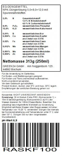 Kalium-Rasendünger 250 ml – Produktinformationen