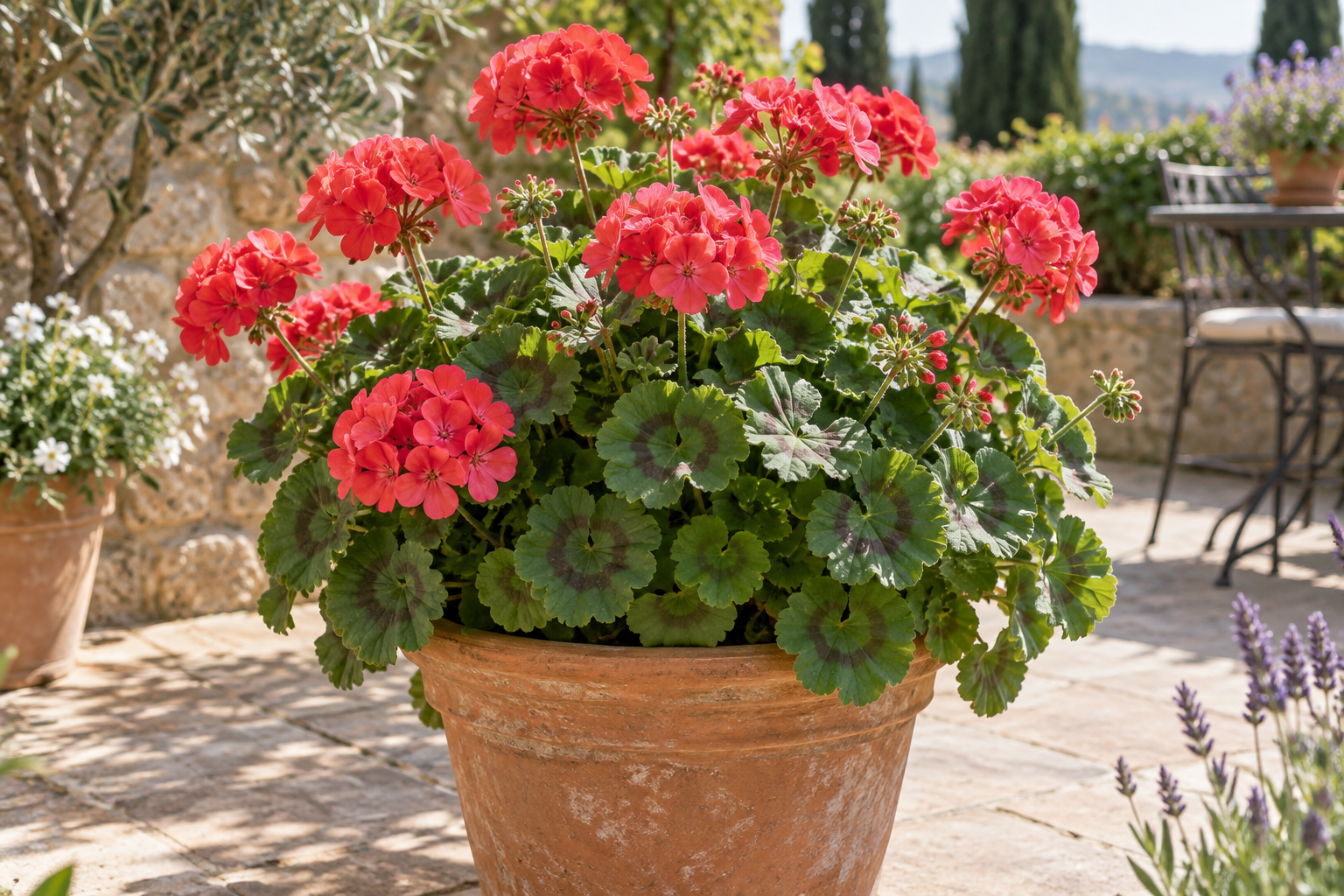 Geranien · Pelargonien – Pflanzenmotiv