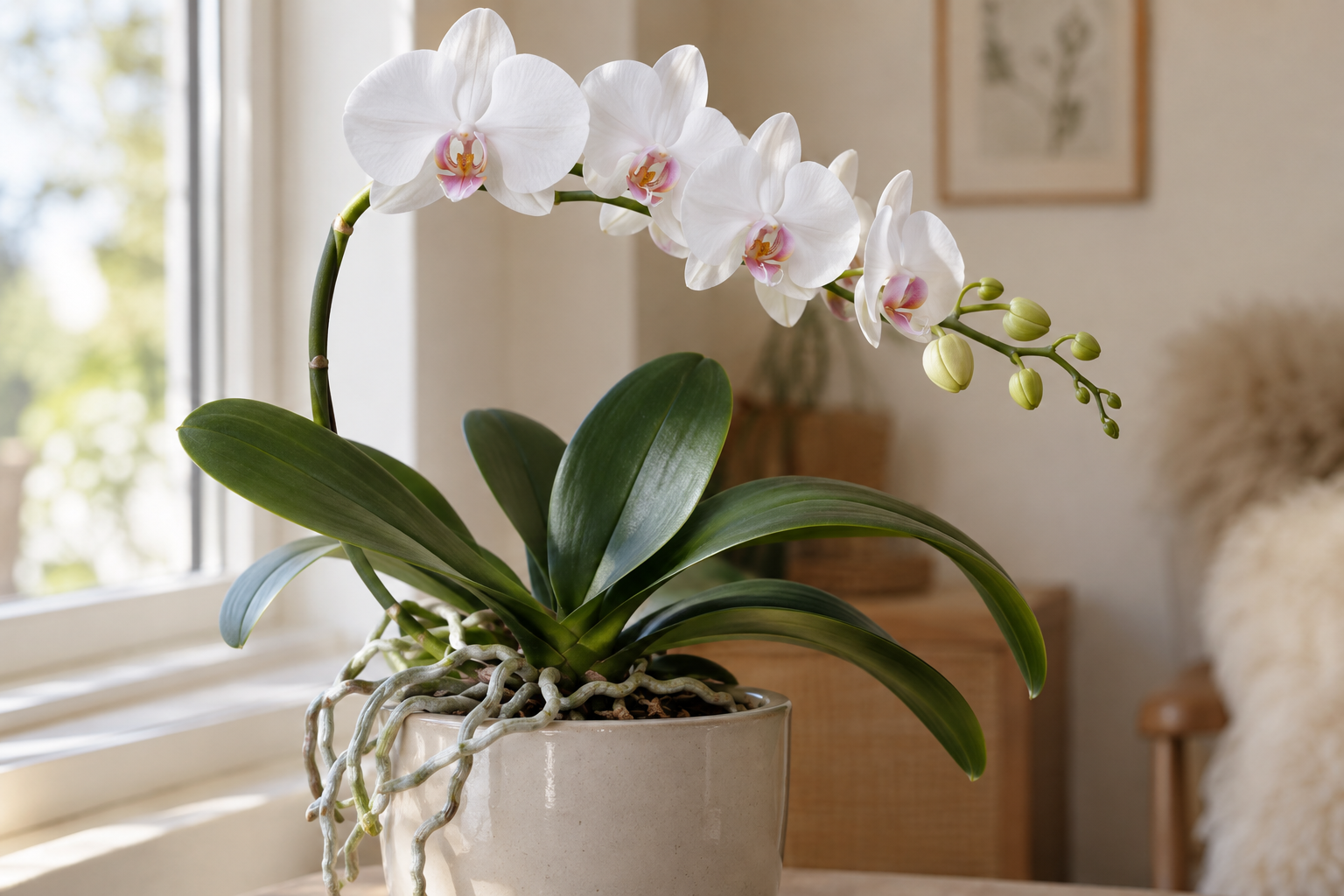 Phalaenopsis as an example of a cultivated orchid