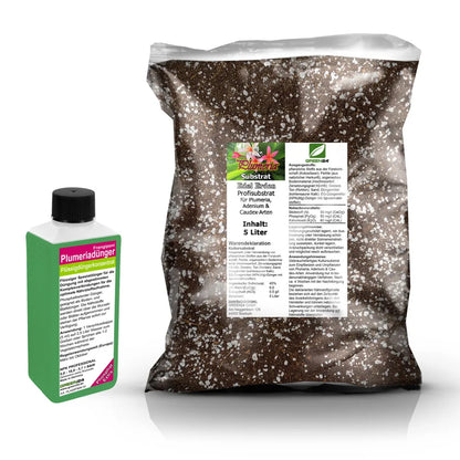 Originalset Plumeria · 5 l Erde + 250 ml Dünger