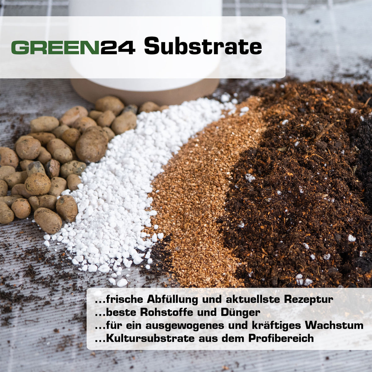 Grafik zu GREEN24-Substraten und Rohstoffen