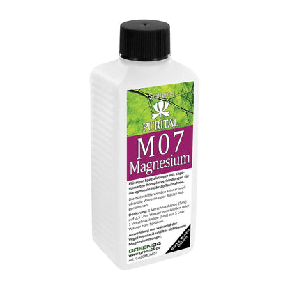 Purital M07 magnesium fertiliser, 250 ml bottle with German front label on a white background