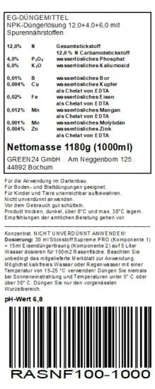 Stickstoff-Rasendünger 1 Liter – Produktinformationen